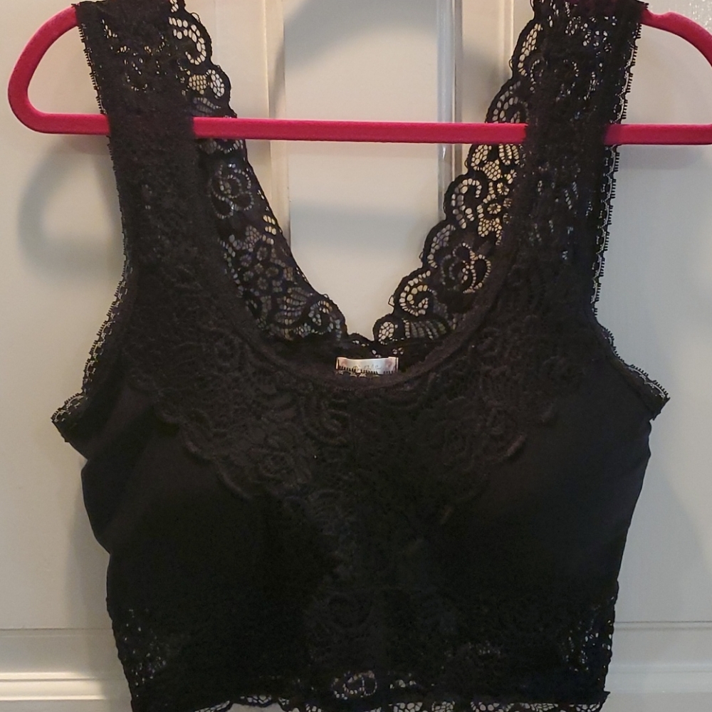 Beautiful black lace bralette